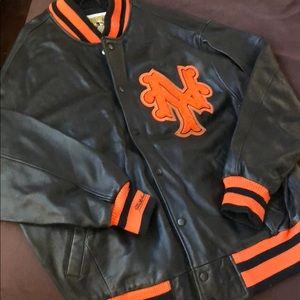 NY Giants Mitchell & Ness vintage leather jacket